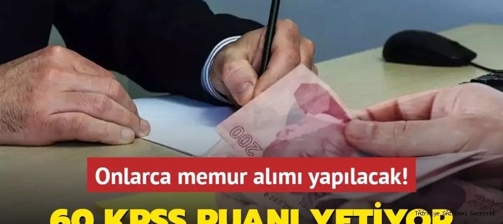 Belediyeler art arda duyurdu: 60 KPSS puanı yetiyor! Onlarca memur alımı yapılacak