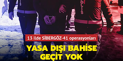 13 ilde SİBERGÖZ-41 operasyonları: 65 şüpheli yakalandı