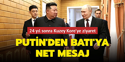 24 yıl sonra Kuzey Kore'ye ziyaret! Putin'den Batı'ya net mesaj