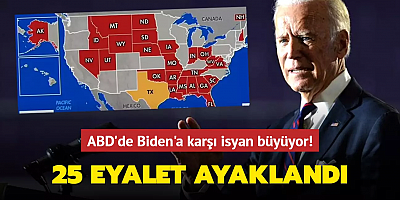 ABD'de Biden'a karşı isyan büyüyor! 25 eyalet ayaklandı