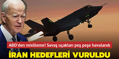 ABD'den misilleme geldi! Peşe peşe havalanan savaş uçakları Suriye ve Irak'taki İran hedeflerini vurdu