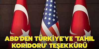 ABD'den Türkiye'ye 'Tahıl Koridoru' Teşekkürü