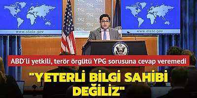 ABD'li yetkili, terör örgütü YPG sorusuna cevap veremedi... 