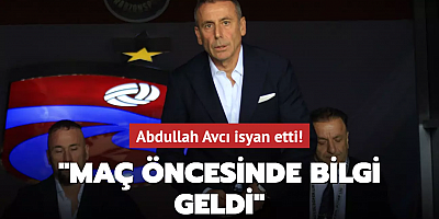 Abdullah Avcı isyan etti! 