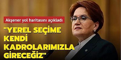 Akşener yol haritasını açıkladı: Yerel seçime kendi kadrolarımızla gireceğiz