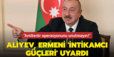 Aliyev, Ermeni 'intikamcı güçleri' uyardı: 