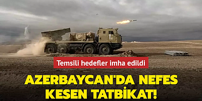 Azerbaycan'da nefes kesen tatbikat... Temsili hedefler imha edildi