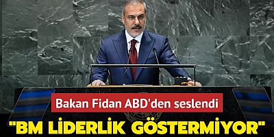 Bakan Fidan ABD'den seslendi: BM liderlik göstermiyor