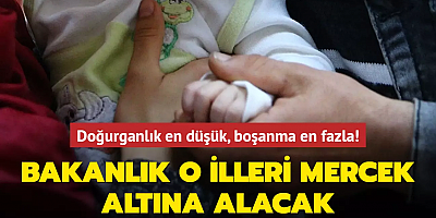 Bakanlık mercek altına alacak: Doğurganlığın en düşük, boşanmanın en fazla olduğu iller
