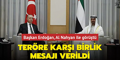 Başkan Erdoğan, Al Nahyan ile görüştü