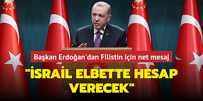 Başkan Erdoğan'dan Filistin için net mesaj... 