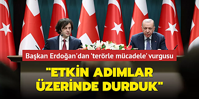 Başkan Erdoğan'dan terörle mücadele vurgusu! Etkin adımlar üzerinde durduk