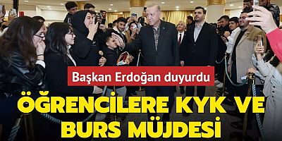 Başkan Erdoğan duyurdu: Öğrencilere KYK ve burs müjdesi