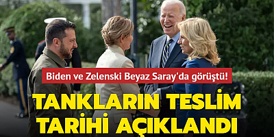 Biden ve Zelenski Beyaz Saray'da görüştü! Tankların teslim tarihi açıklandı