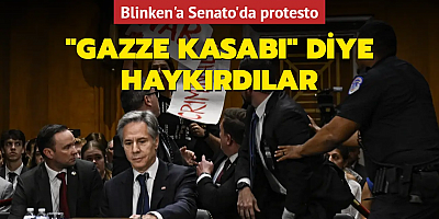 Blinken'a Senato'da 'Gazze kasabı' protestosu