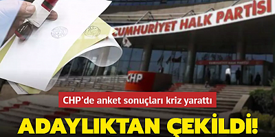 CHP'de anket sonuçları kriz yarattı: Selman Hasan Arslan adaylıktan çekildi!