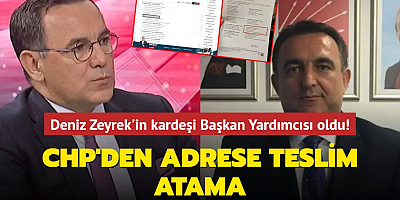 CHP'den adrese teslim atama... Deniz Zeyrek'in kardeşi Başkan Yardımcısı oldu!
