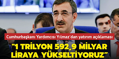 Cumhurbaşkanı Yardımcısı Yılmaz'dan yatırım açıklaması: 