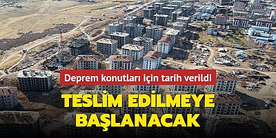 Deprem konutları için tarih verildi... Şubattan itibaren teslim edilmeye başlanacak