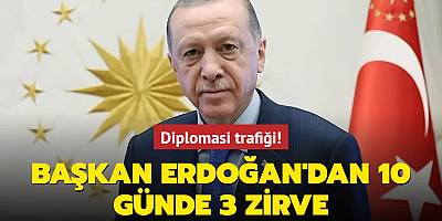 Diplomasi trafiği! Başkan Erdoğan'dan 10 günde 3 zirve