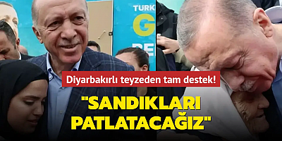Diyarbakırlı teyzeden Başkan Erdoğan'a tam destek! 