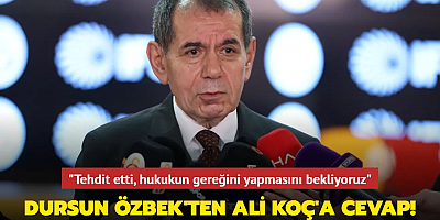 Dursun Özbek'ten Ali Koç'a cevap! 