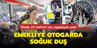 Emekliye otogarda soğuk duş