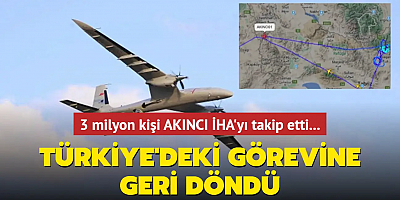 Enkazı bulan Akıncı İHA, Türkiye'deki görevine döndü