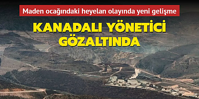 Erzincan'da bulunan maden ocağındaki heyelan olayında yeni gelişme: Kanadalı yönetici gözaltında