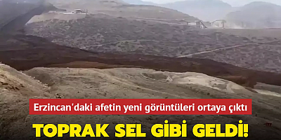 Erzincan'daki madendeki heyelandan yeni görüntüler ortaya çıktı! Bir araçta toprak altında kaldı