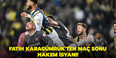 Fatih Karagümrük'ten maç sonu hakem isyanı!