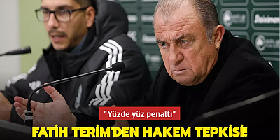 Fatih Terim'den hakem tepkisi! 