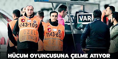 Hücum oyuncusuna çelme atıyor