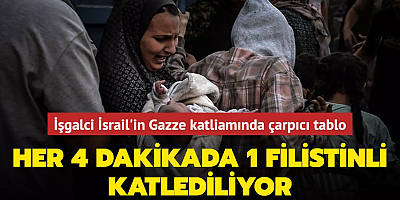 İşgalci İsrail'in Gazze katliamında çarpıcı tablo: Her 4 dakikada 1 Filistinli katlediliyor