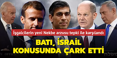 İşgalcilerin yeni 'Nekbe' arzusu tepki ile karşılandı... Batı, İsrail konusunda çark etti