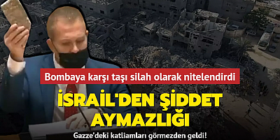 İsrail'den şiddet aymazlığı: Bombaya karşı taşı silah olarak nitelendirdi