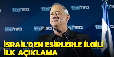 İsrail muhalefet partisi lideri Gantz açıkladı: Hamas'ın elindeki esirler için İsrail elinden geleni yapacak