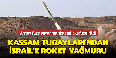  Kassam Tugayları'ndan İsrail'e roket yağmuru... Arrow füze savunma sistemi aktifleştirildi