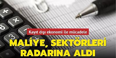 Kayıt dışı ekonomi ile mücadele: Maliye, sektörleri radarına aldı