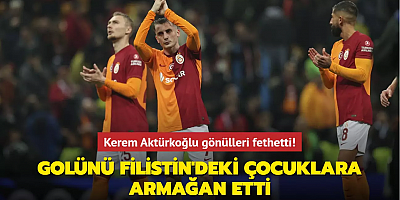 Kerem Aktürkoğlu attığı golü Filistin'deki çocuklara armağan etti