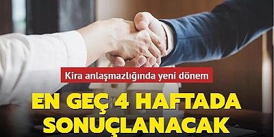Kira anlaşmazlığında yeni dönem 1 Eylül'de başlıyor: En geç 4 haftada sonuçlanacak