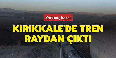 Kırıkkale'de tren raydan çıktı
