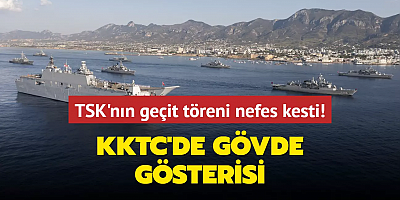 KKTC'de gövde gösterisi... Kıbrıs Barış Harekatı'nın 50. yılına özel tören!