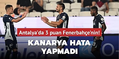 MAÇ SONUCU: Antalyaspor 0-2 Fenerbahçe