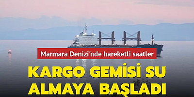 Marmara Denizi'nde su alan kargo gemisi için kurtarma çalışmaları başladı