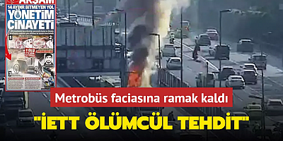 Metrobüs faciasına ramak kaldı... 