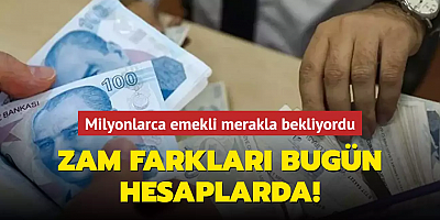 Milyonlarca emekli merakla bekliyordu! Zam farkları bugün hesaplarda