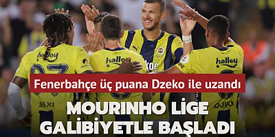 Mourinho lige galibiyetle başladı! Fenerbahçe üç puana Dzeko ile uzandı