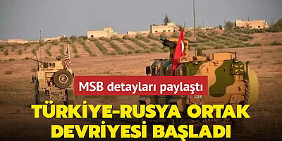 MSB duyurdu! Birleşik Kara Devriyesi faaliyeti Barış Pınarı Harekat Bölgesi'nde yeniden başlatıldı