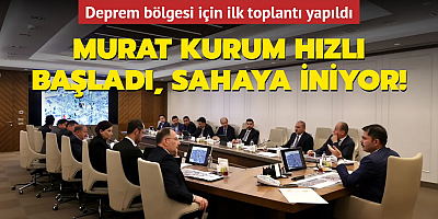 Murat Kurum hızlı başladı! Deprem bölgesi için ilk toplantı yapıldı, sahaya inecek